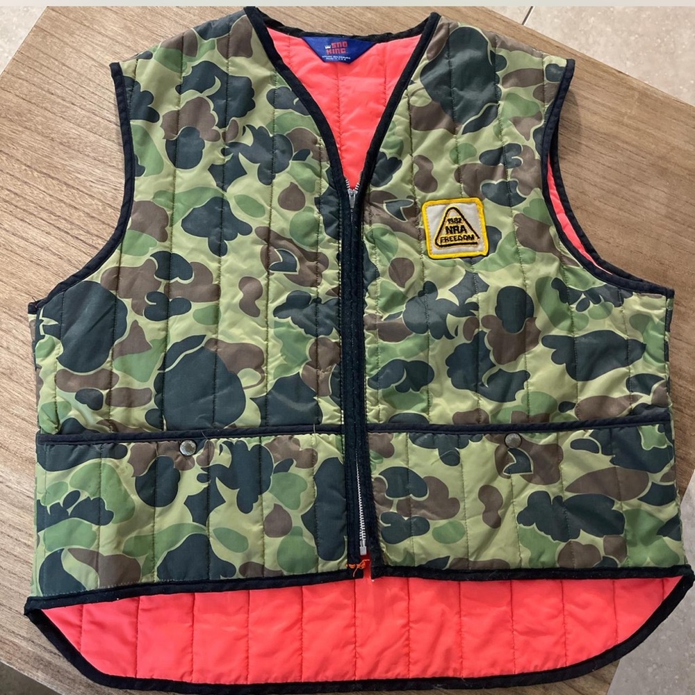 Vintage 1980s  Camo hunting vest